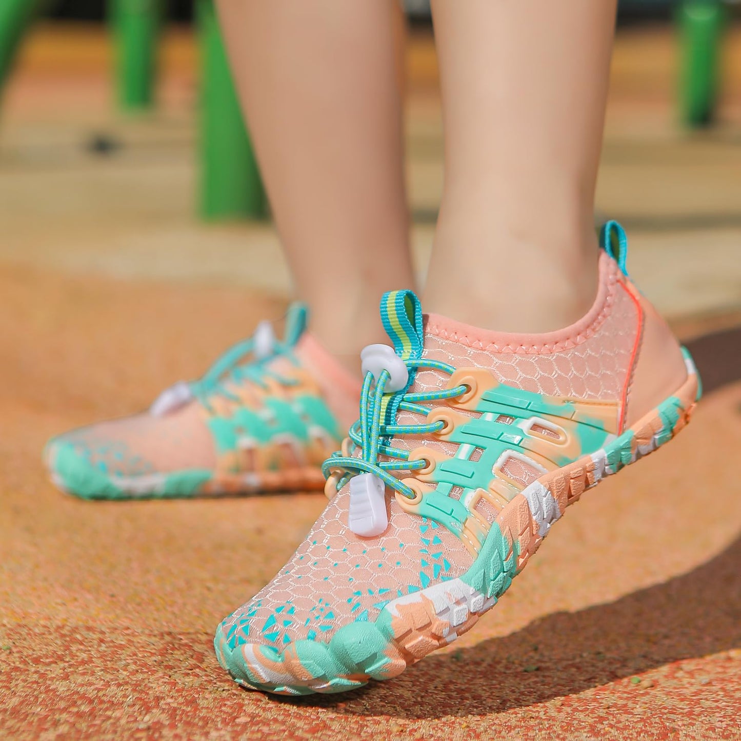 ANYUETE Water Shoes for Kids Boys Girls Aqua Socks Barefoot Beach Sports Swim Pool Outdoor Lightweight Quick Dry Pink 02 13 Little Kid