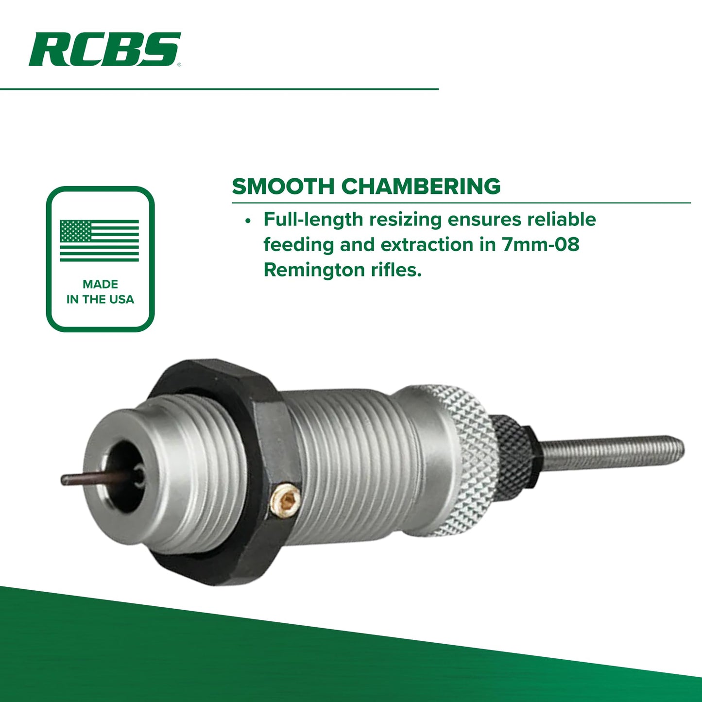 RCBS Full-Length Die Set 7mm-08 Rem, Precision Reloading Die Set for 7mm-08 Remington
