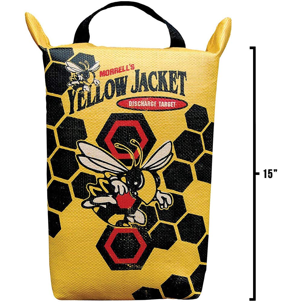 Morrell Yellow Jacket Weather Resistant Portable Final Shot Hunting Compound Crossbow Discharge Archery Bag Target w/Carry Handle, Yellow (2 Pack)