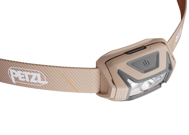 PETZL Tikka CORE Headlamp - Rechargeable, Compact 450 Lumen Light with Red Lighting, for Hiking, Climbing, and Camping - Brown