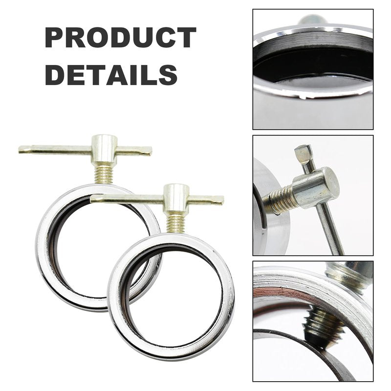2-Piece Olympic Barbell Locking Collars, Fits 2-inch Olympic Barbell Screw Clamps, Suitable for Professional Gym Weight Training