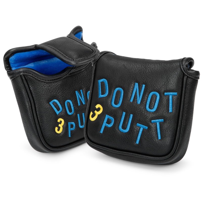 Golf Mallet Putter Cover Golf Putter Headcover with Strong Magnetic Closure Do Not 3PUTT Golf Putter Cover for DF3 Putter & OZ1 MEZZ 1 MEZZ1 MAX Putter (DO NOT 3 PUTT(Black))