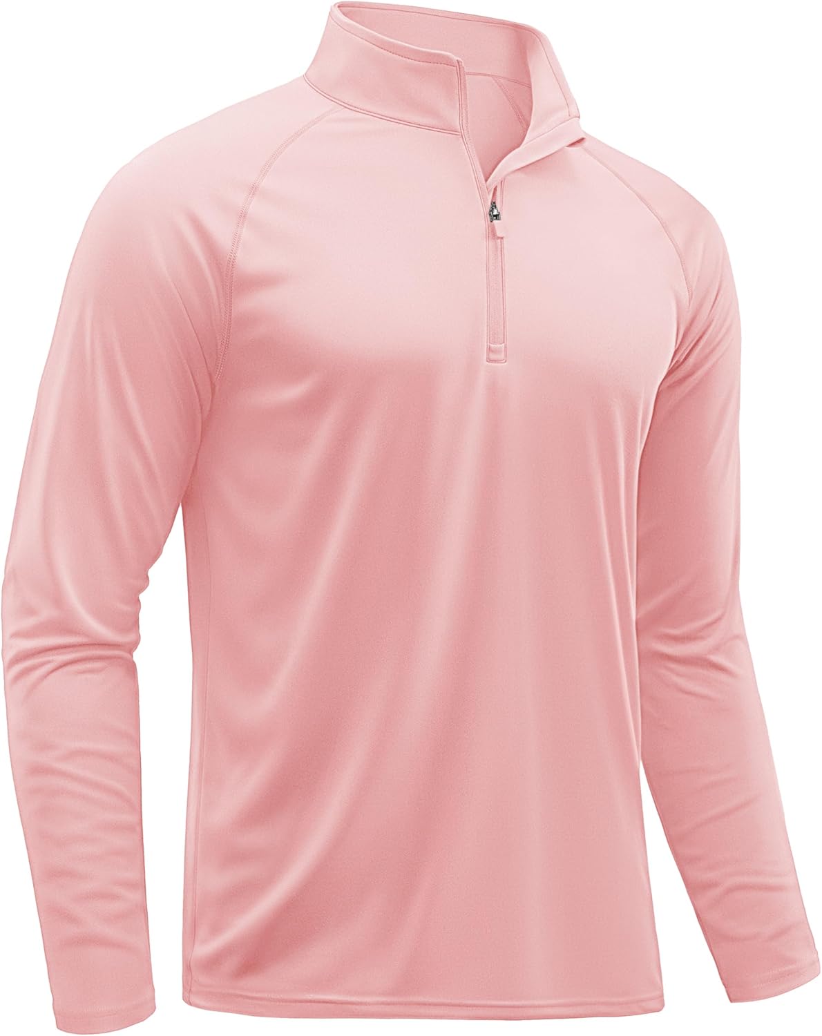 Men's Athletic Long Sleeve 1/4 Zip Rash Guard | UPF 50+ Sun Protection Running Shirt