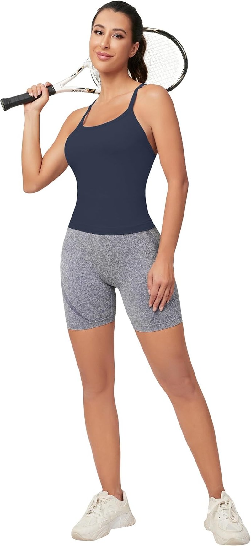 Workout Tank Tops for Women - Built-In Bra, Sleeveless Racerback Yoga Shirts | Comfortable Athletic Wear