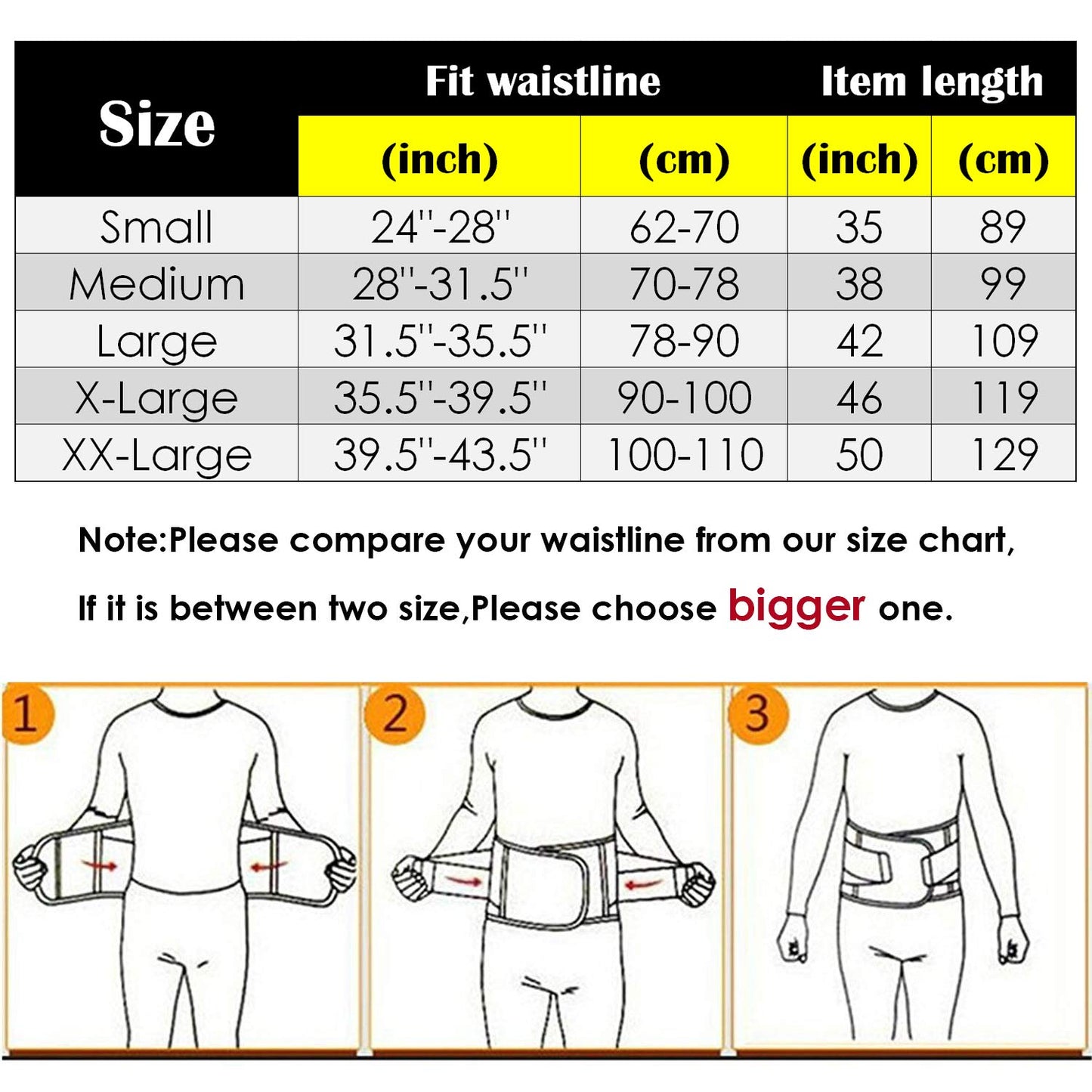 Moolida Waist Trainer Belt for Women Waist Trimmer Weight Loss Workout Fitness Back Support Belts (Black,Large)