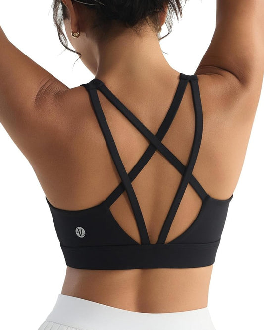 High Support Sports Bras for Women - Molded Cup High Impact Workout & Yoga Bra | Comfortable Fit