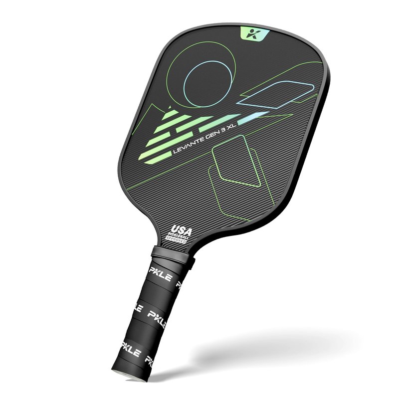 Levante Gen 3 – Pickleball Paddles with EVA Stability Layer, T700 Carbon Fiber CFS Face, Thermoformed Unibody Frame & PP Honeycomb Core for Control, Spin & Balanced Performance (Gen 3 XL)