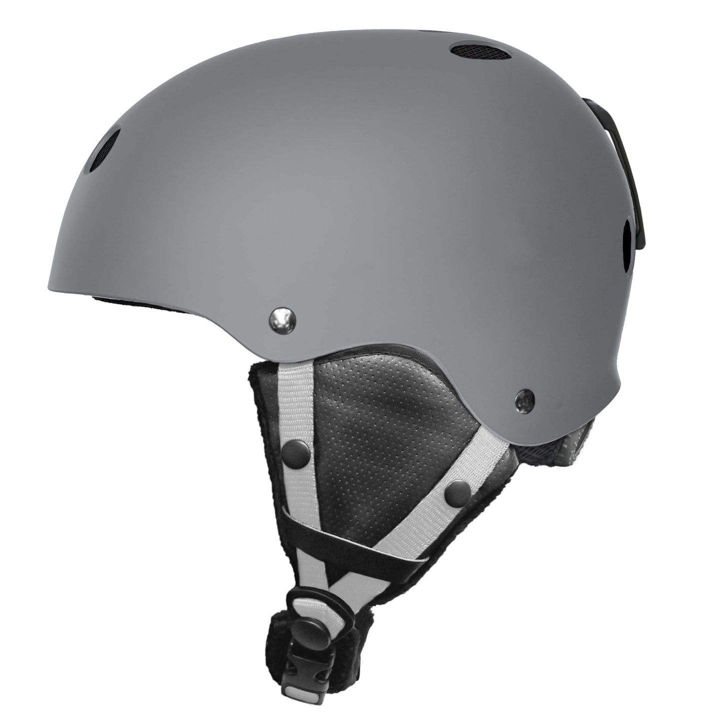 Triple Eight Halo Snow Standard Snowboard and Ski Helmet, Safety Certified with Dial Fit, Carbon, Large/X-Large