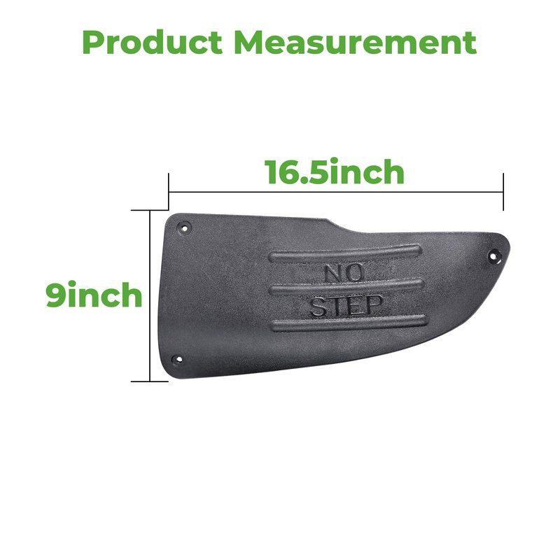 10L0L Golf Cart Rear Side Guard Set - Driver Side & Passenger Side Replacement Parts Compatible with EZGO RXV Golf Cart Models, Rugged and Durable, OEM# 601864 & 604865 & 601865