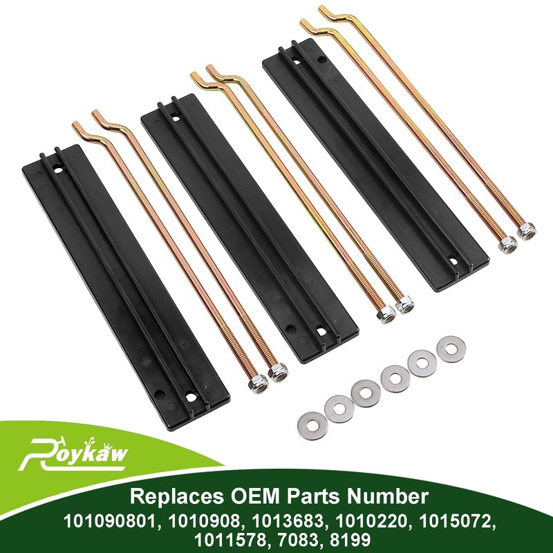 Roykaw Golf Cart Battery Hold Down Rods Kit for Club Car DS and Carryall 1998-2005 Electric Models, Replaces # 1013683, 101090801