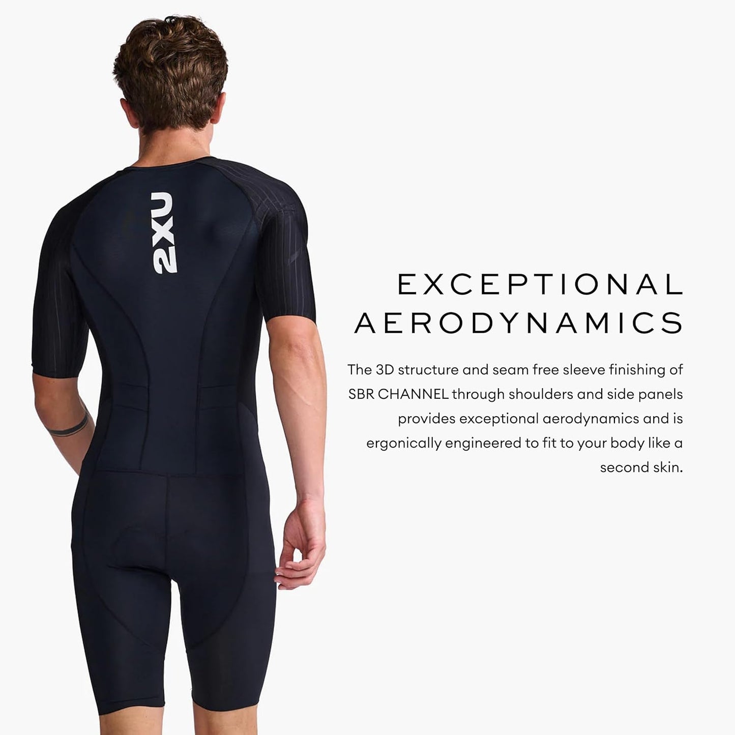 2XU Men's Trisuit - Aero Sleeved Front Zip Triathlon Suit for Enhanced Muscle Support | Size M-XL