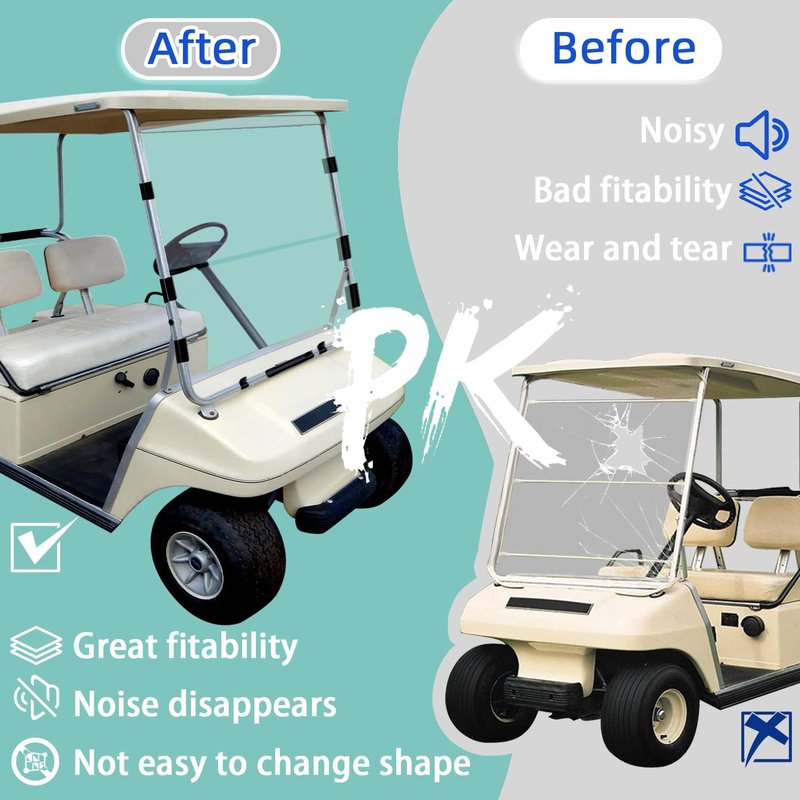 DRIVE UP Golf Cart Windshield Clips, Club Car Windshield Retaining Clips Kit for Club Car DS 1982-2000.4 Golf Carts, DS Windshield Flex Hinge, Sash Clips OEM 102005801, 102005901