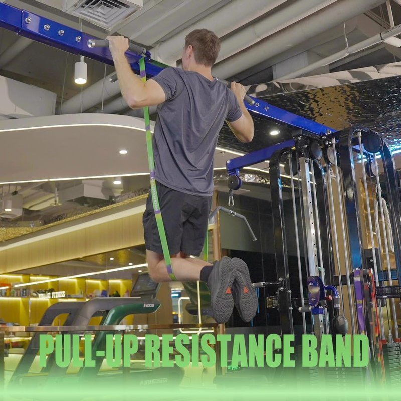 MOKRGYM Resistance Bands，Natural Rubber Non-Allergenic & Durable for Home&Gym Workouts Fitness Exercise (from Light to Heavy)