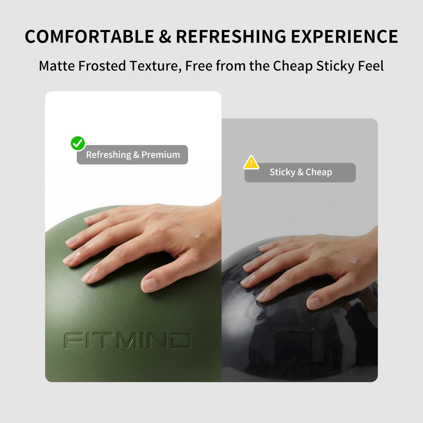 FITMIND Pilates Ball 8 inch, Small Yoga Ball Extra Thick, Mini Pilates Ball with Pump, Non-Slip Surface Small Exercise Ball for Physical Therapy, Stretching, Strength & Core Training
