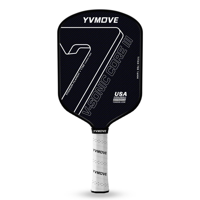 Pickleball Paddle with T700 Raw Carbon Fiber Surface & 16mm STR-Core Power Polymer Core, Premium Pickle Ball Racket Designed for Ultimate Spin & Consistency, USAPA Approved