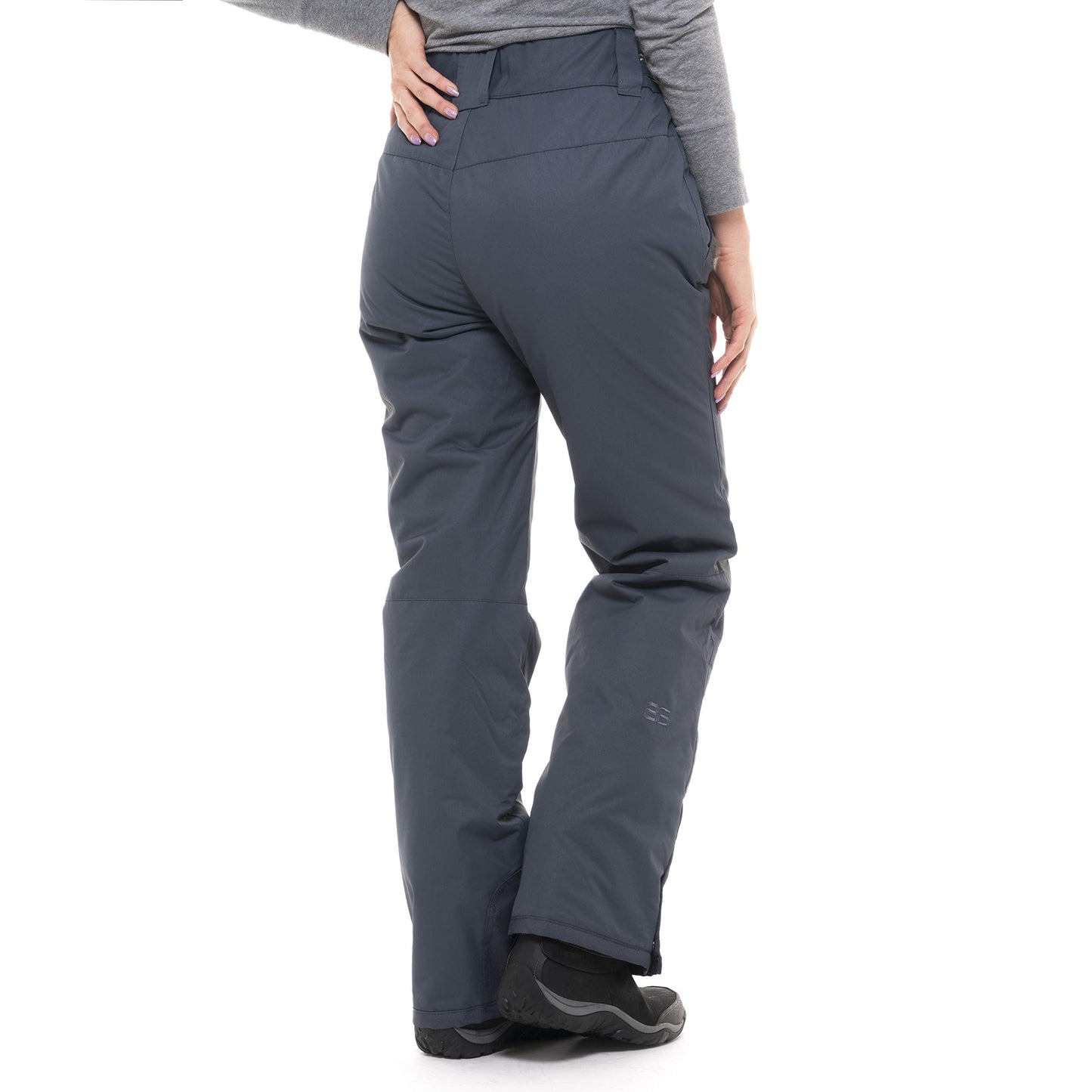 SkiGear Women's Insulated Snow Pants, Steel, Medium