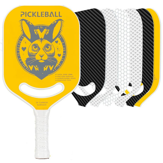 Toplive Pickleball Paddle Frosted Carbon Fiber Pickleball Paddle with Honeycomb Core, Cushion Comfort Grip for All Skill Type Player, Picklebll Lover