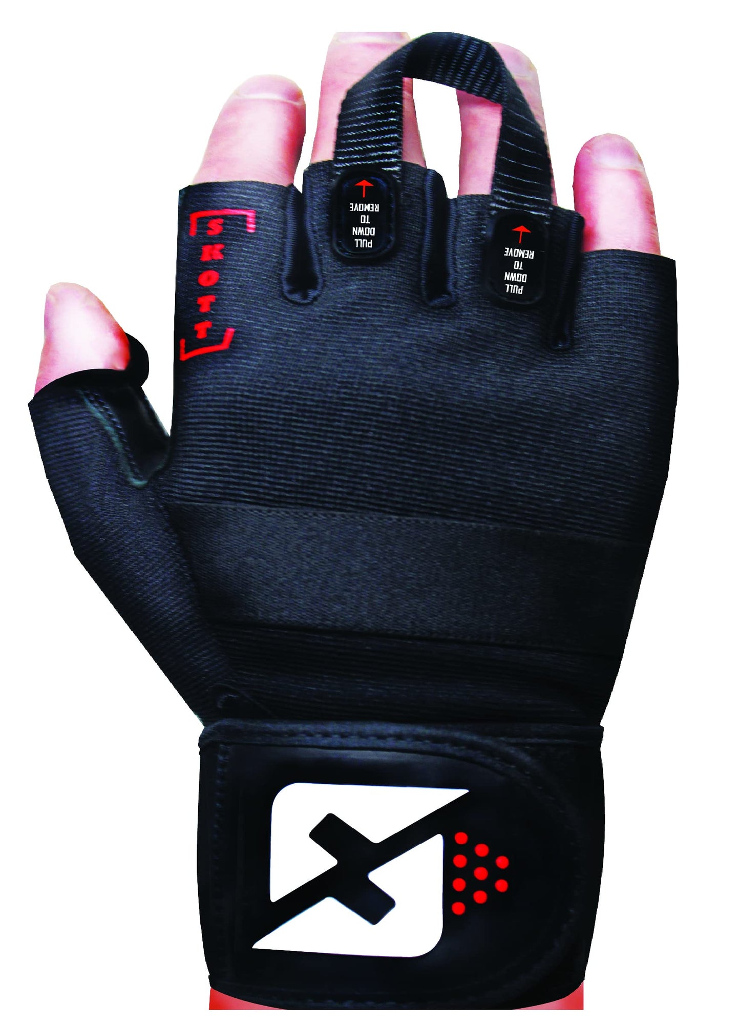 skott Evo 2 Weightlifting Gloves with Integrated Wrist Wrap Support-Double Stitching for Extra Durability-Get Ripped with The Best Body Building Fitness and Exercise Accessories