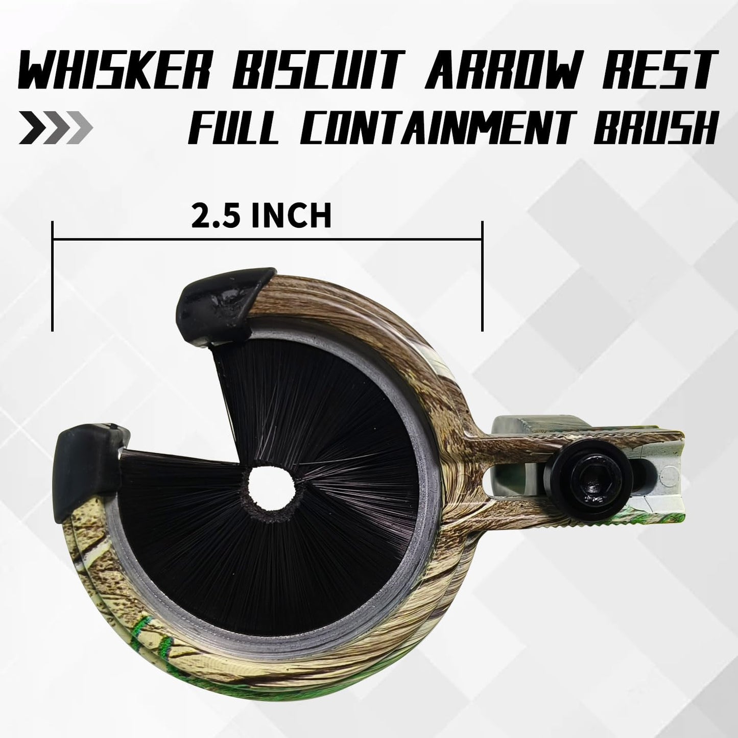 longbowmaker Whisker Biscuit Quick Shot Archery Arrow Rest - Full Containment Brush Rest for Accurate Shots for Left and Right Bow (Combo)