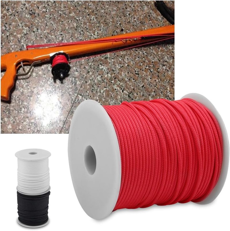 Speargun Reel Line - 50M Heavy-Duty 2mm Spearfishing Cord | Durable Red Utility Line