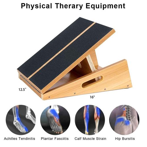 strongtek Portable Slant Board & Balance pad – Stretch & Rehab Combo