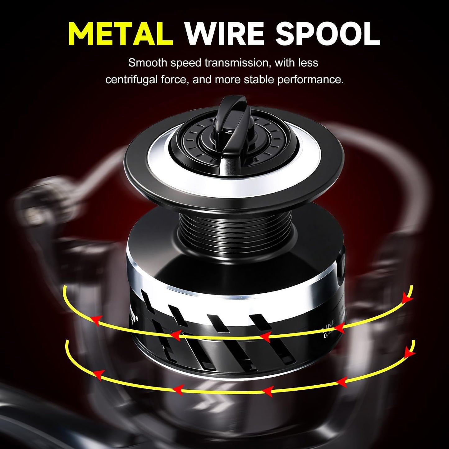 Freshwater Spinning Fishing Reel - 5.0:1 Gear Ratio, 22LB Max Drag, Carbon Fiber & CNC Aluminum Spool | Series 3000-7000