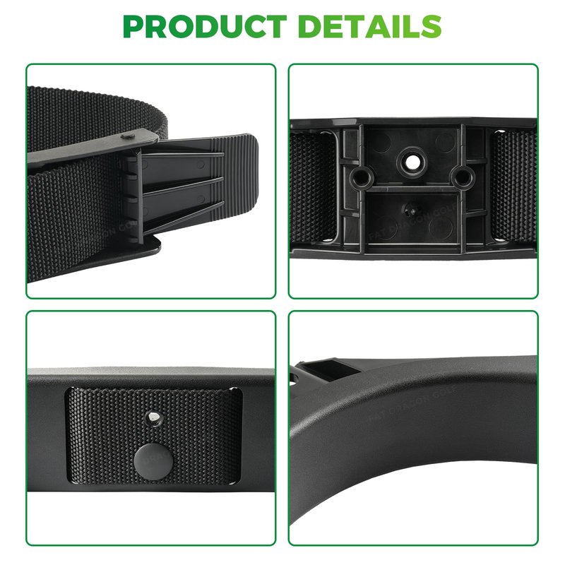 Panglong 2 Seat DS Golf Cart Bag Holder with Screws, Golf Bag Attachment for 1987-Up Club Car DS 2 Seat Models, OEM #1013935