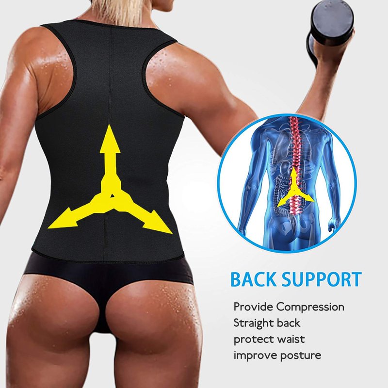 DoLoveY Women Neoprene Sauna Vest Waist Trainer Hot Sweat Slim Corset Body Shaper Workout Tank Top