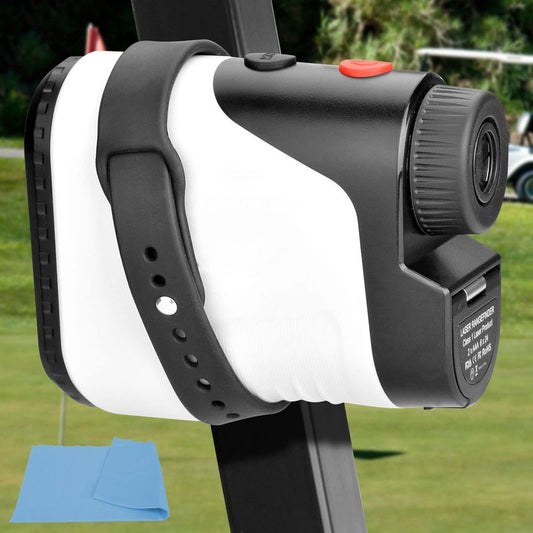 iGuerburn Golf Range Finder Magnetic Strap, Rangefinder Holder Mount Strong Magnet Secure Attract to Golf Cart, Adjustable Silicone Wrap Fits for All Rangefinders