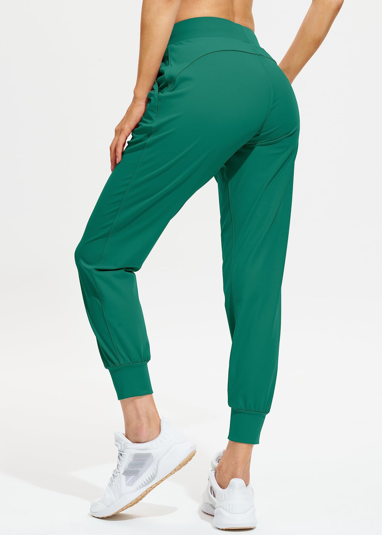 Libin Women's Joggers Pants Athletic Dance Sweatpants with Pockets Running Tapered Casual Pants for Workout,Lounge, Green S
