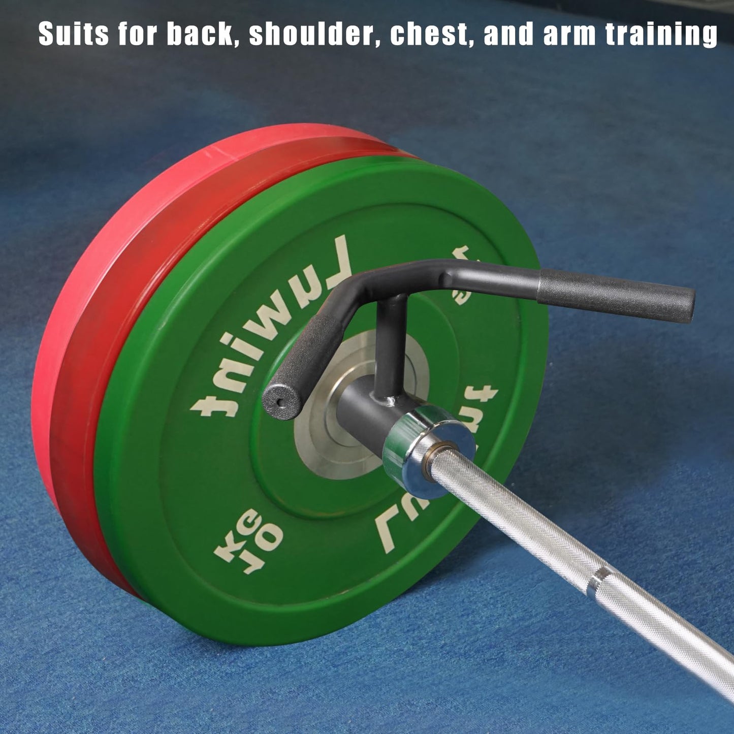 Luwint T Bar Row Handle, 2 Inch Olympic Landmine Attachment for Back Workout, Solid Steel T-Bar Row Handle for Landmine Exercises, Viking Press, Home Gym Barbell Attachment