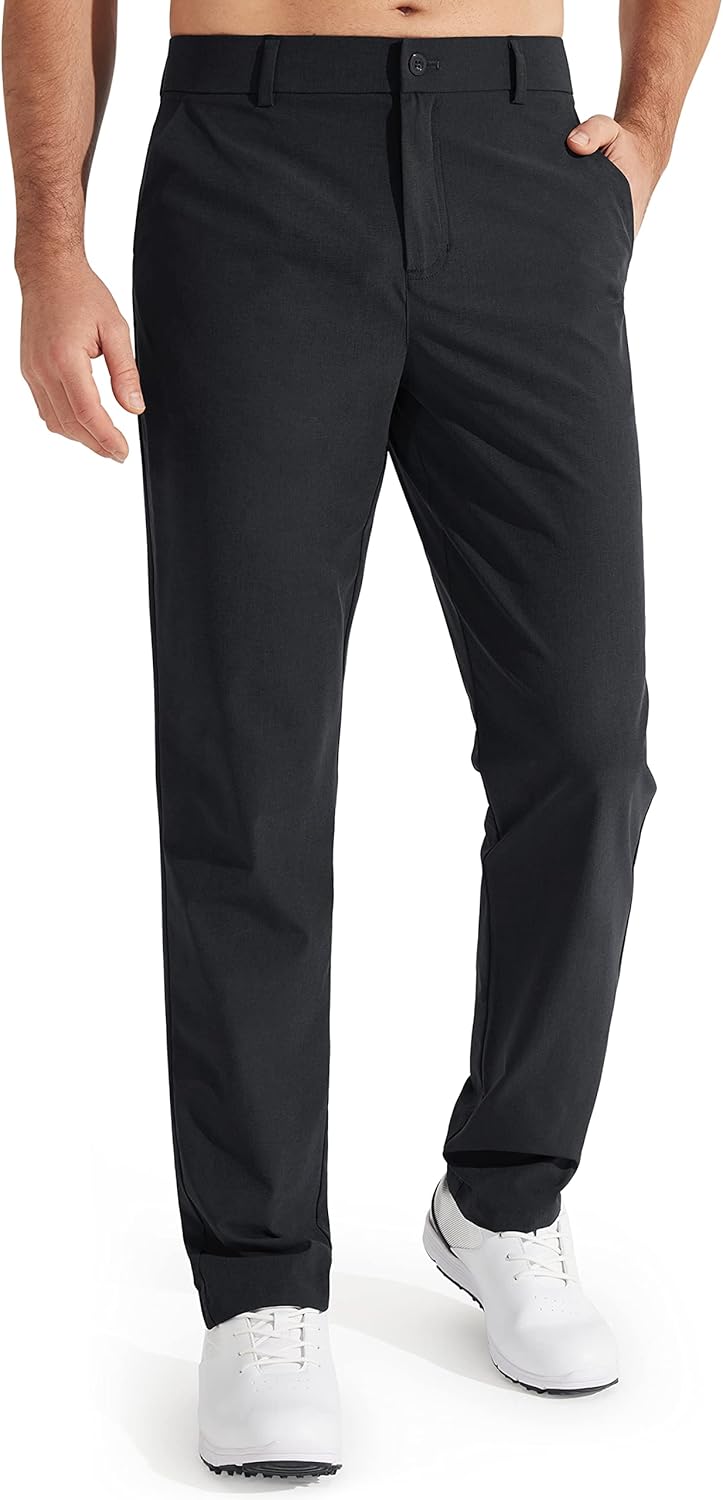 Libin Men's Golf Pants - Stretch Quick-Dry Lightweight Dress Trousers | Comfy Casual Fit - Sizes 30/32/34