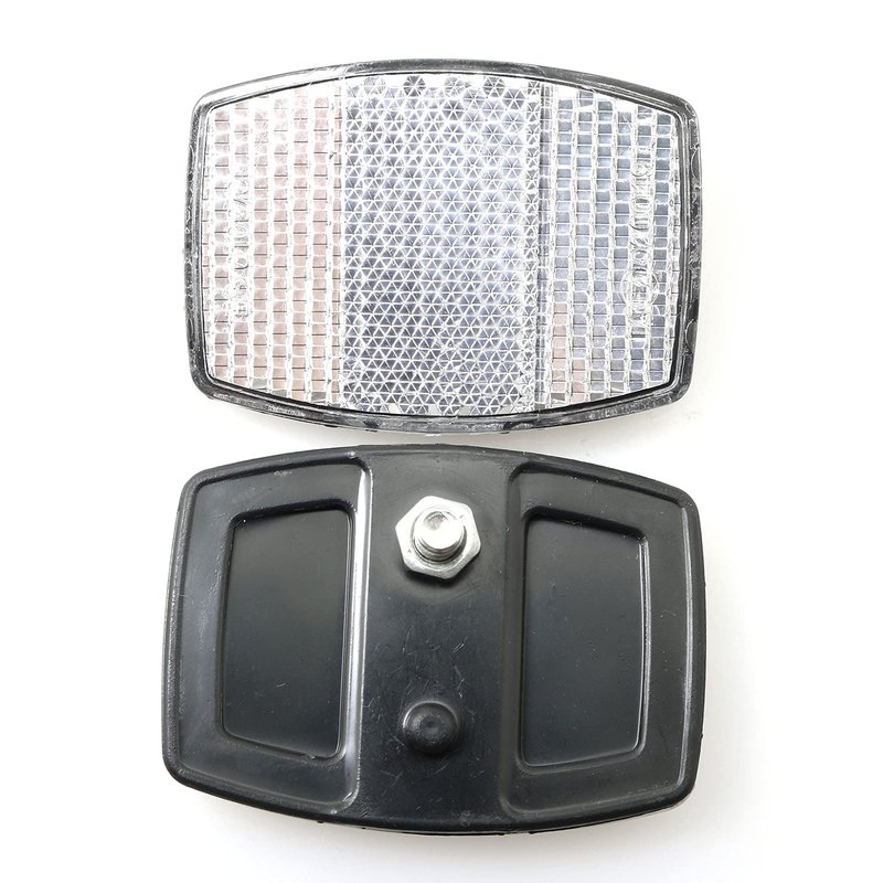 PZRT Handlebar Mount Safe Bicycle Reflector Reflective Front Rear Warning Light Bike Accessories, White