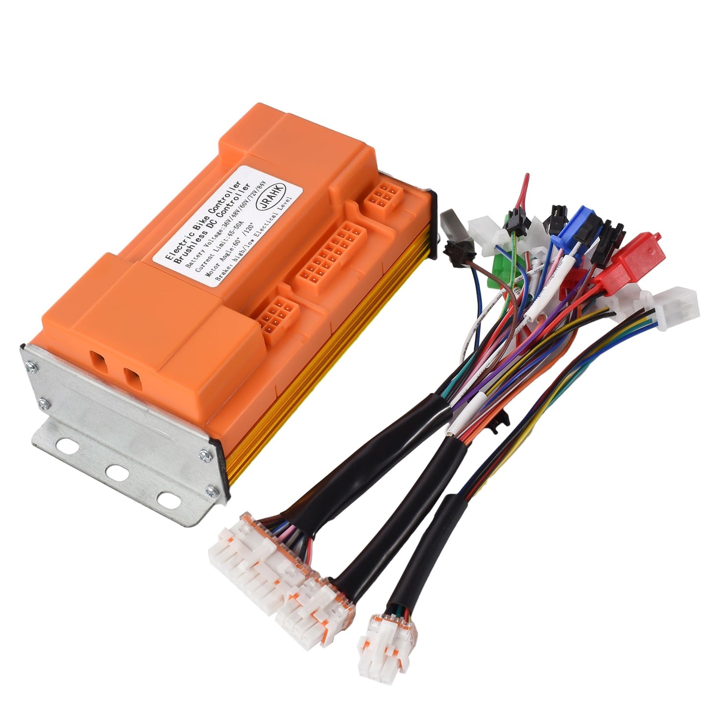 JRAHK Electric Bicycle Brushless DC Controller 36V 84V 48V 2500W Sine Wave Controller 72V 3000W Ebike Scooter Accessories