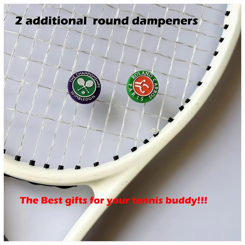 The Mujen Silicone Rubber String Tennis Racket Dampener, 3 Pack Dampeners, Vibration Dampener, Tennis Elbow, Reduce Vibration, Shock Absorber (Pink)