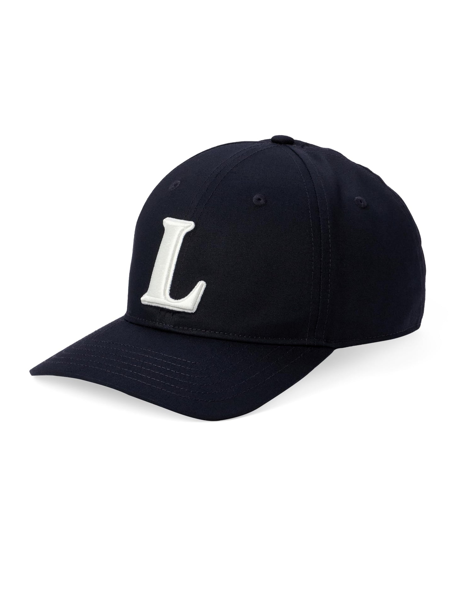 Lacoste Unisex L Embroidered Cotton Twill Cap, One Size, Navy Blue
