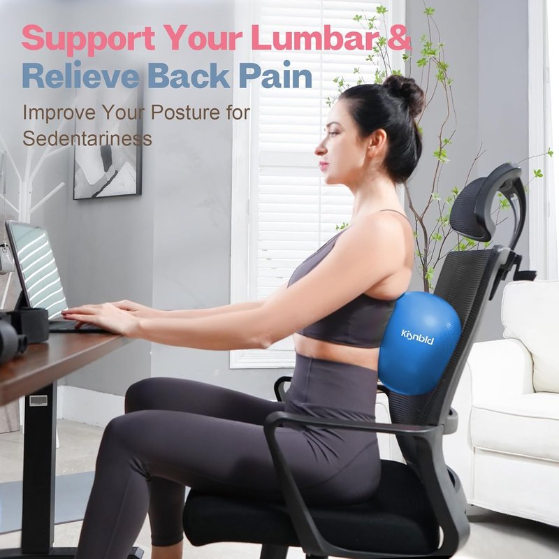 Small Exercise Ball - 9 Inch Mini Pilates & Yoga Ball | Anti-Burst, Slip-Resistant for Stability & Core Strength