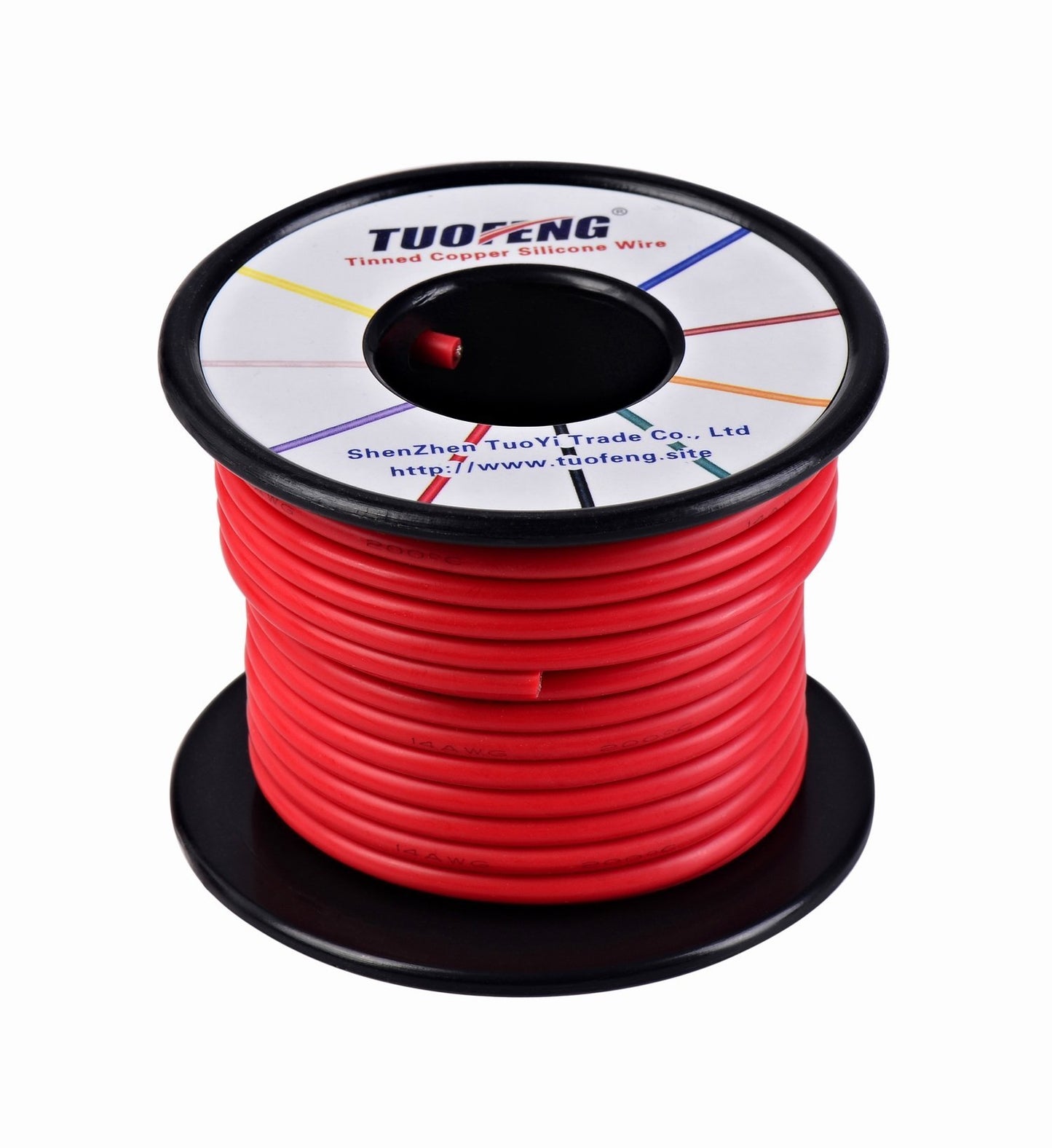 TUOFENG 14 AWG Wire, Soft and Flexible Silicone Insulated Wire 66 Feet [33 ft Black and 33 ft Red ] Stranded Wire High Temperature Resistance for RC Applications,Test Lead,Drones Battery