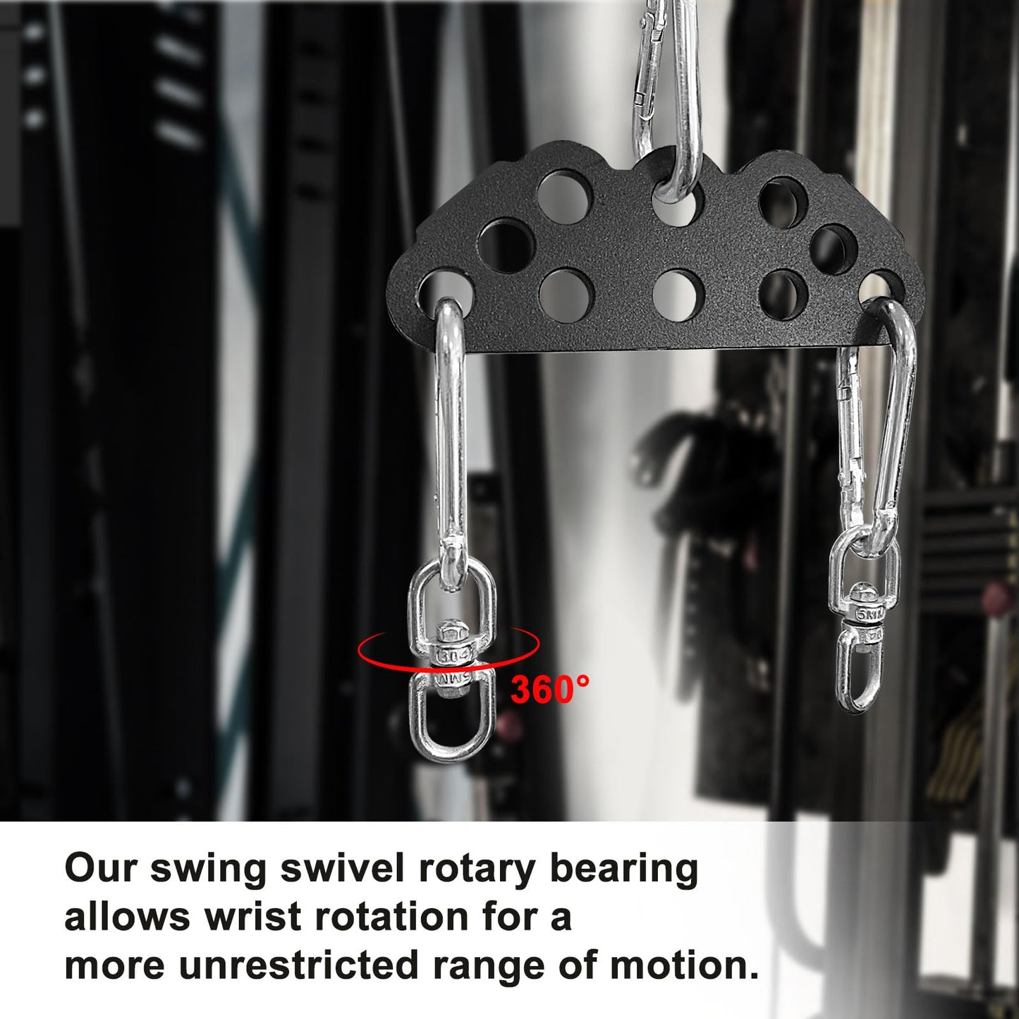 LAT Pull Down Bar Attachment for Cable Machine - Multi-Grip Fitness Spreader Bar for or Home Gym Fitness Pulley System