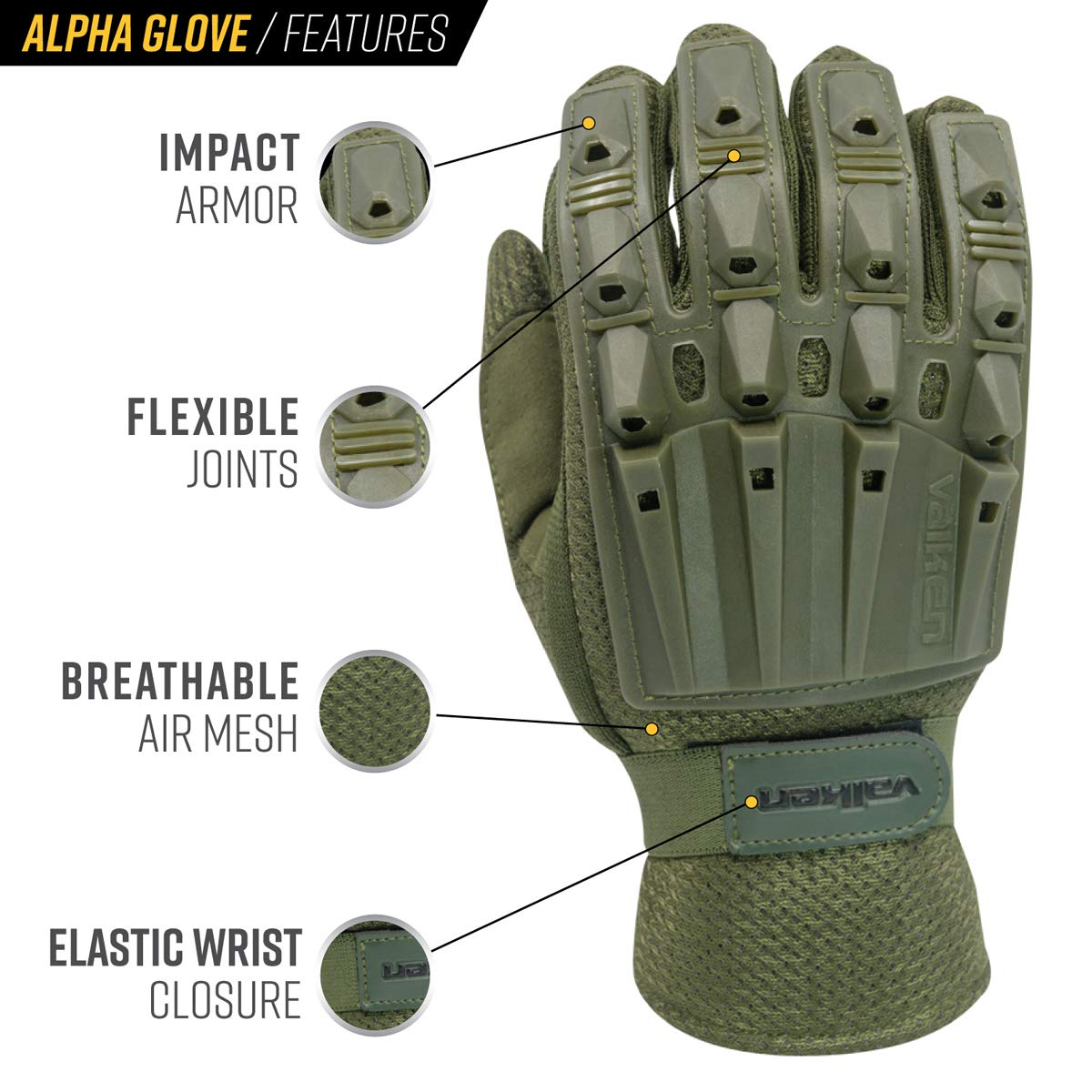 Valken Alpha Full-Finger Gloves