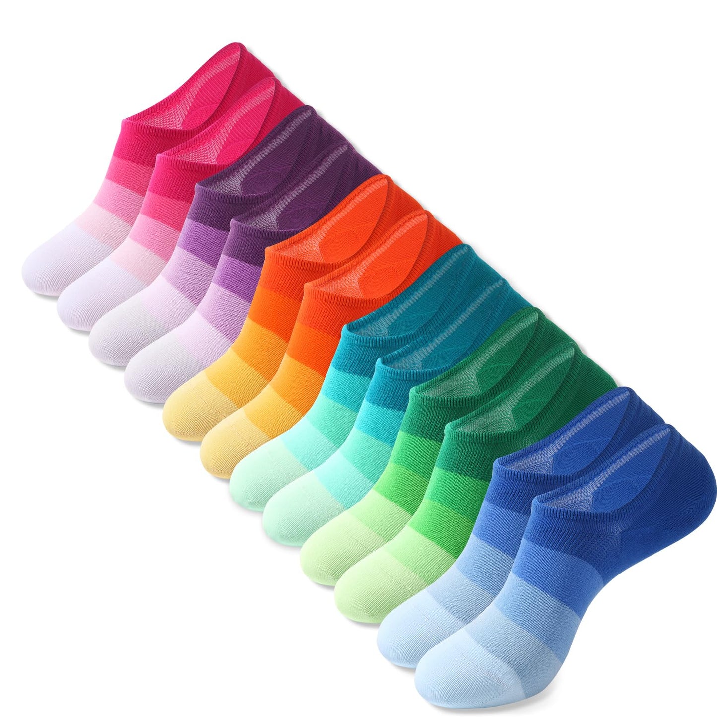 IDEGG Women and Men No Show Socks Low Cut Anti-slid Athletic Running Novelty Casual Invisible Liner Socks …
