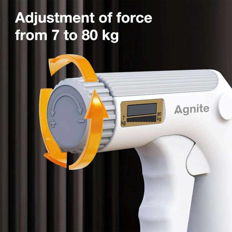Grip Strength Trainer with Finger Exerciser, Adjustable Resistance 15-176 lbs Forearm Exerciser Finger Strengthener Hand Gripper Strengthener with Counting for Muscle Building and Injury Recover