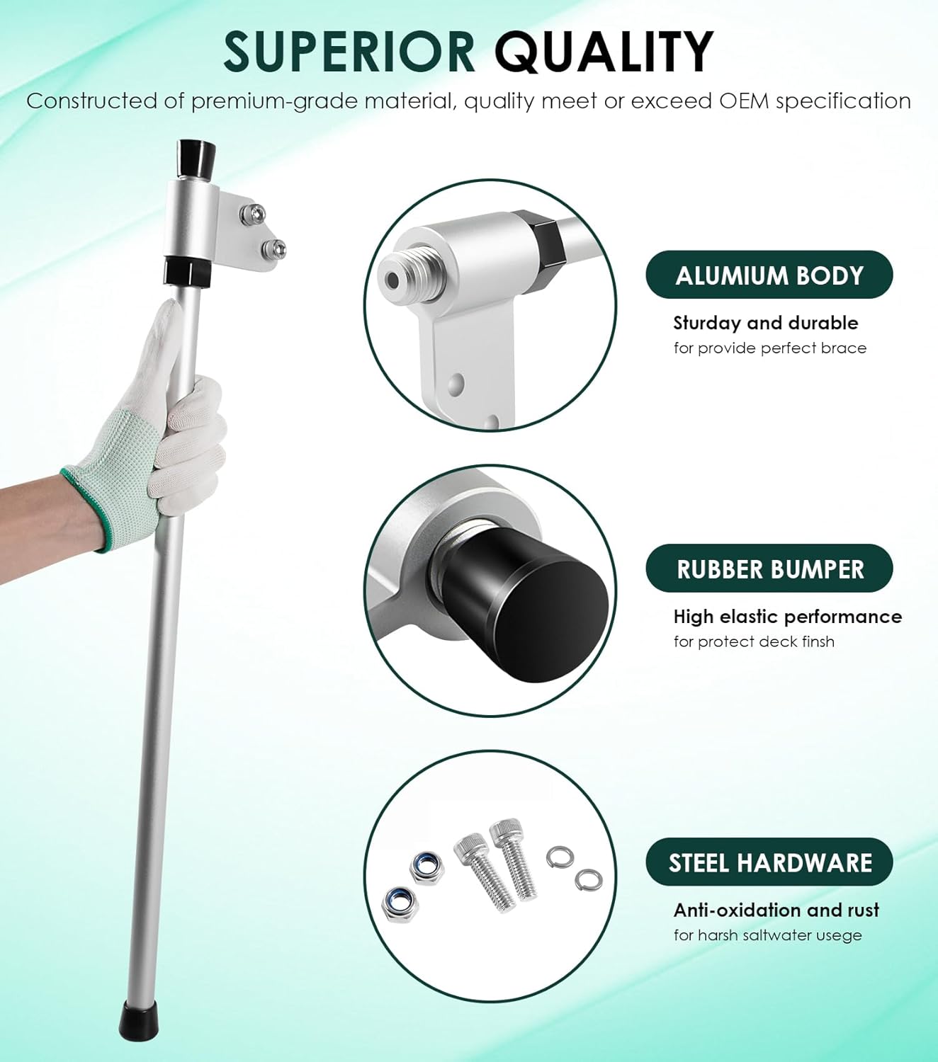 Ultrex Stabilizer Kit - Enhance Stability for Fortrex & Riptide SF Trolling Motors | Easy Installation