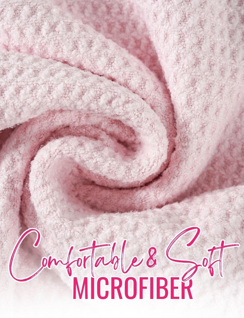 CybGene Microfiber Golf Towel for Women, 16'x 24', Pink - Initial A