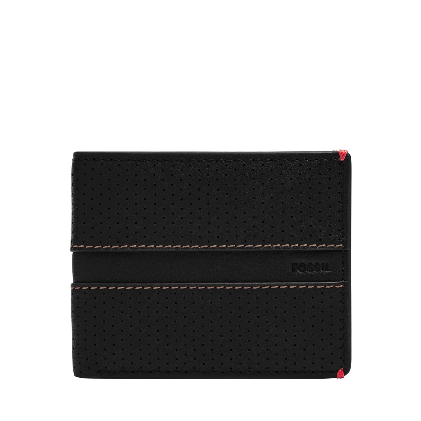 Fossil Men's Sport Tourer Leather Bifold Flip ID Wallet; Slim Wallet for Men, Black