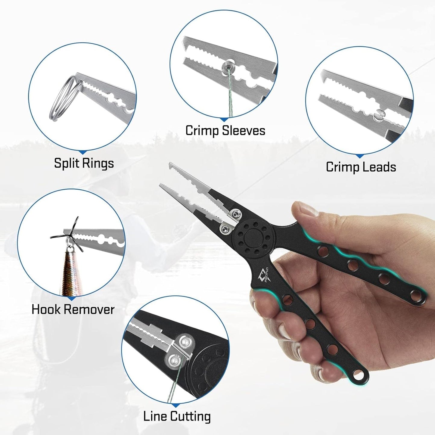 Fishing Line Winder Spooler with Pliers - Effortless Line Management & Precision | Easy to Use
