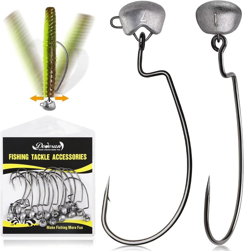 Ned Rig Jig Heads for Bass Fishing - Weedless Design | 15PCS in 1/0, 2/0, 3/0 Sizes