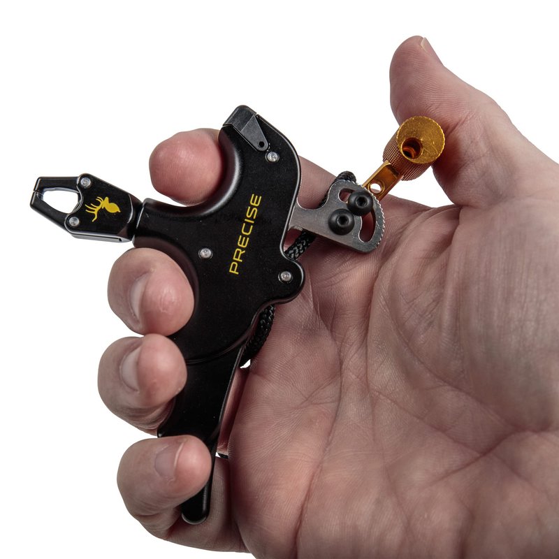 Trophy Ridge Precise Bow Release, 4-Finger T Handle Release, Includes Sling Wrist Strap, Torque Free Caliper-Style Head Rotates a Full 360-degrees, Multi-Position Thumb Trigger
