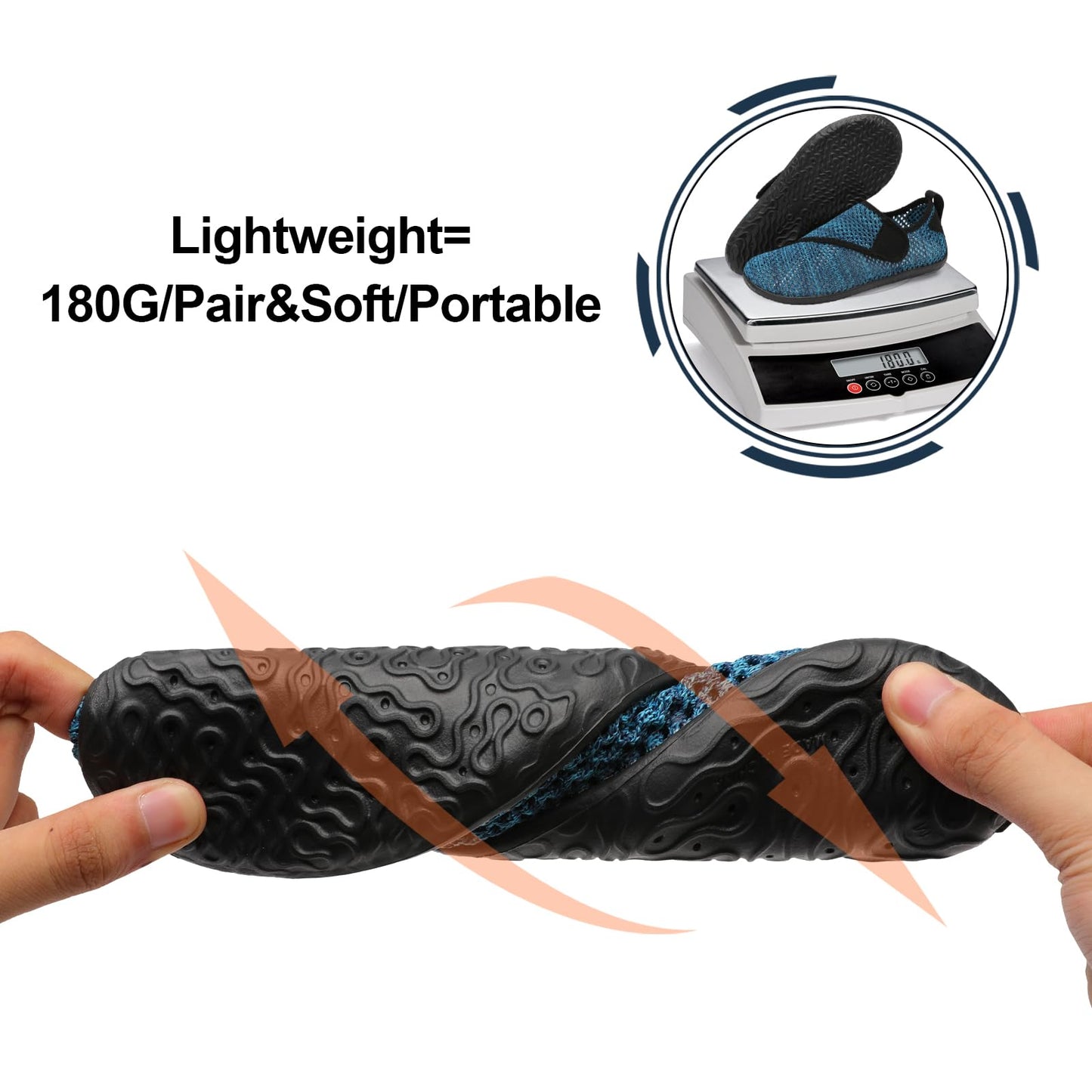 Spesoul Water Shoes for Women Men Barefoot Aqua Socks Swim Beach Shoes Breathable Sandals Quick Dry Lightweight for Pool River Outdoor Water Sports 11-12 Women/9-10 Men