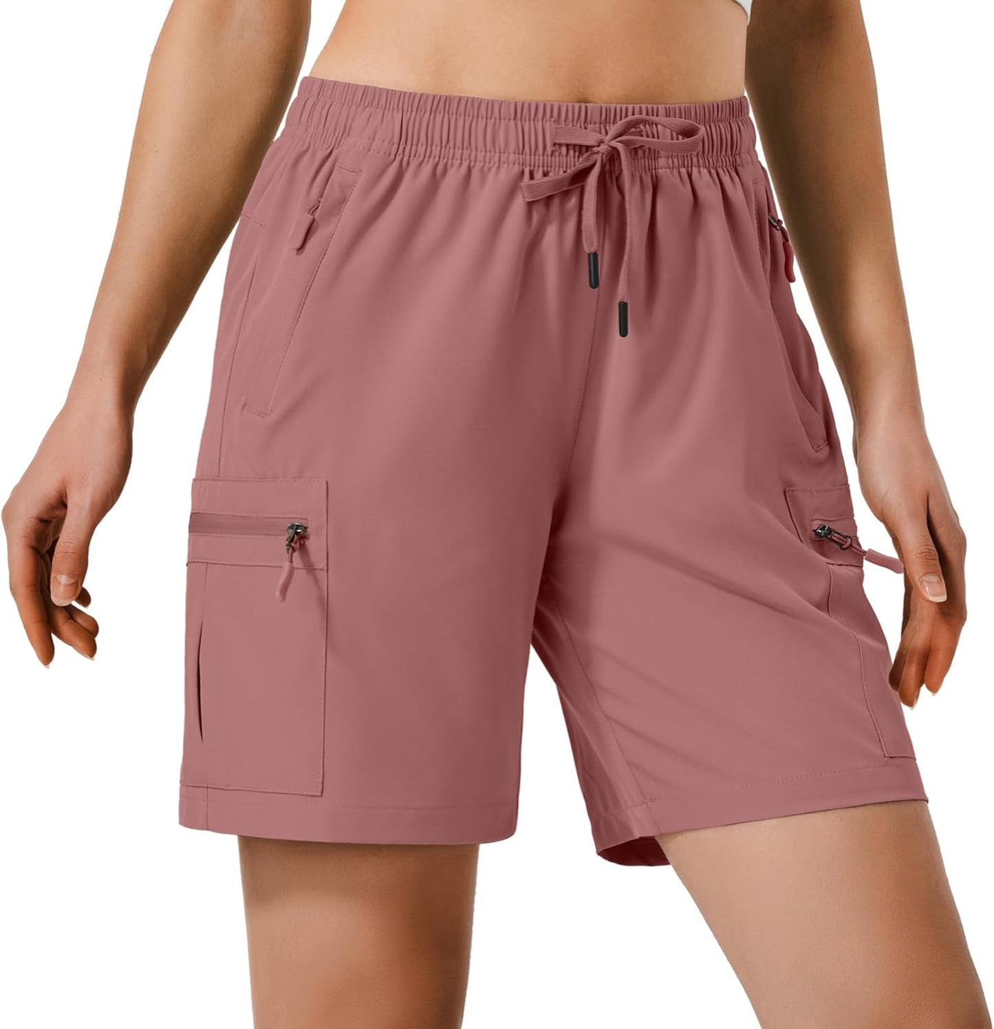 Hugut Women's Lightweight Hiking Cargo Shorts - Quick Dry, Water Resistant | Ideal for Camping & Travel